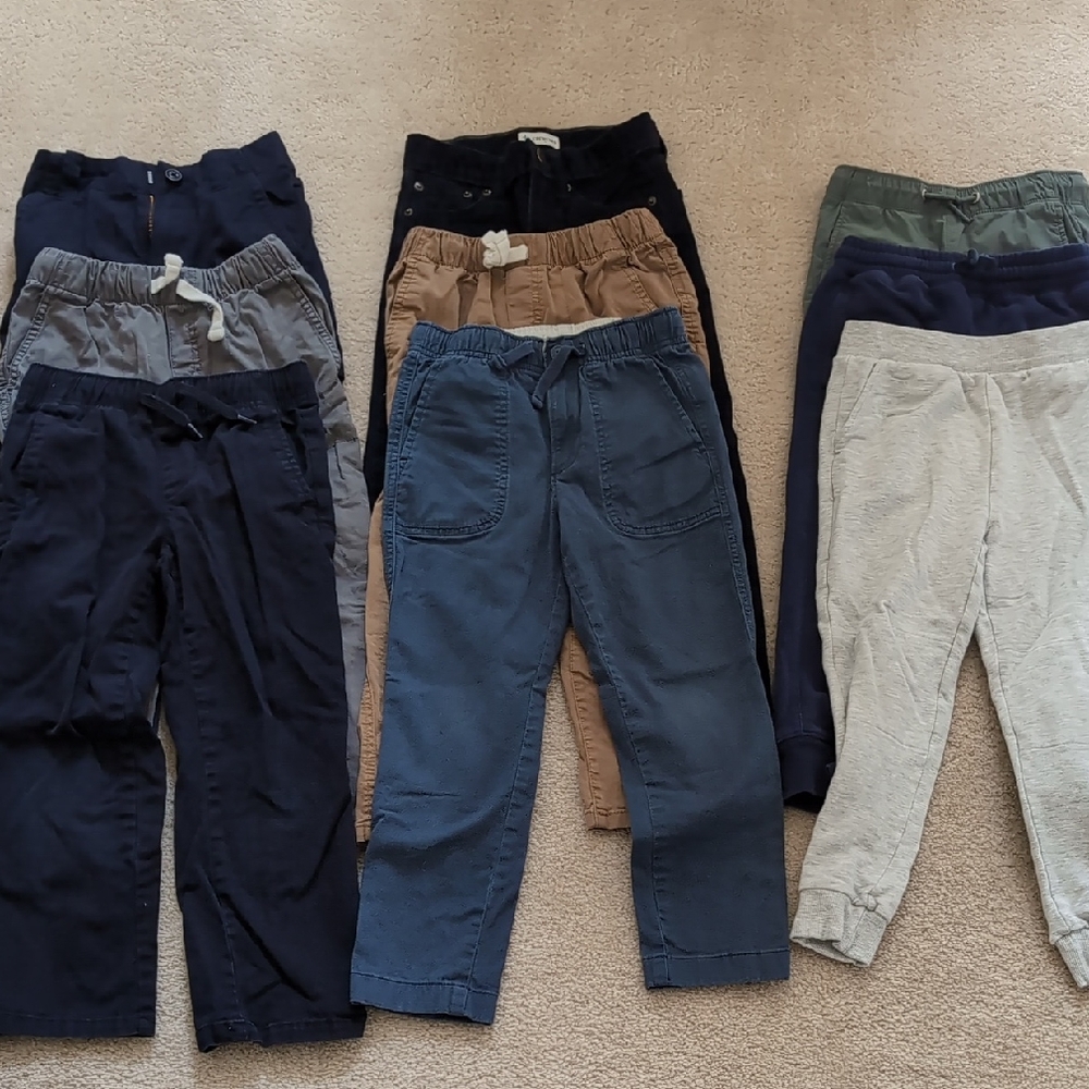JCrew Crewcuts, Old Navy, Little Sleepies, Cat Jack Boys Pants Lot Size 6